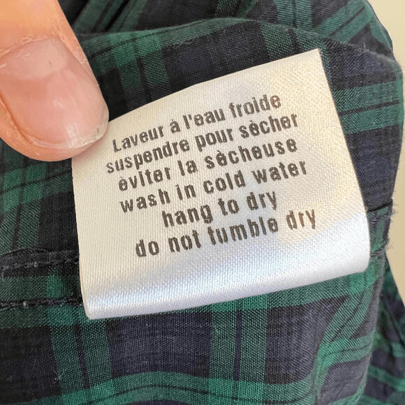 Le 31 Simons Men’s Large Green Blue Plaid Long Sleeve Casual Button Down Shirt - Picture 11 of 11